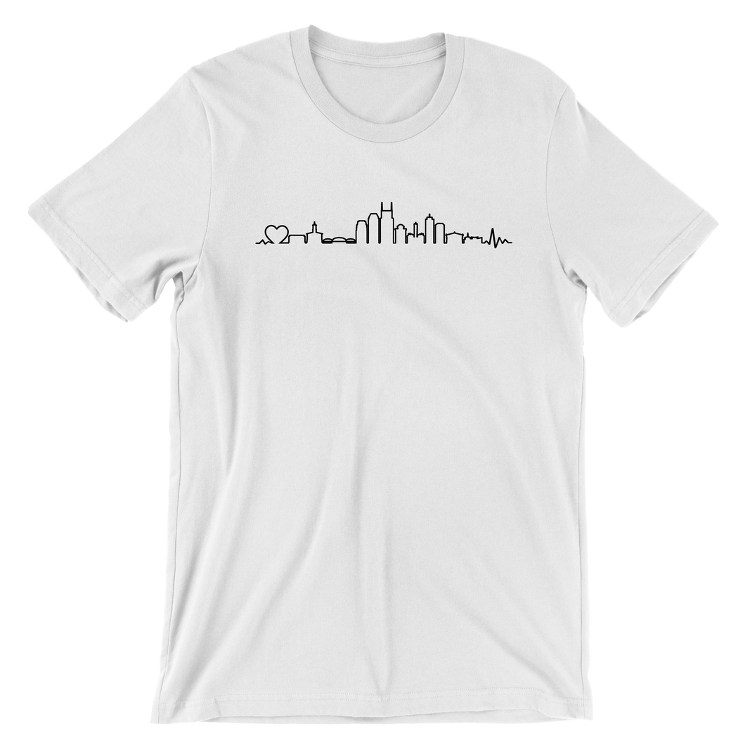 White Skyline Tee